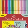 Tusser grip Faber-Castell 10 stk 5 neon 5 pastel
