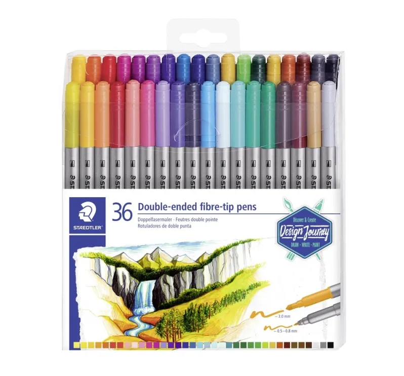 Tusser Staedtler design journey tyk/tynd 36 ass