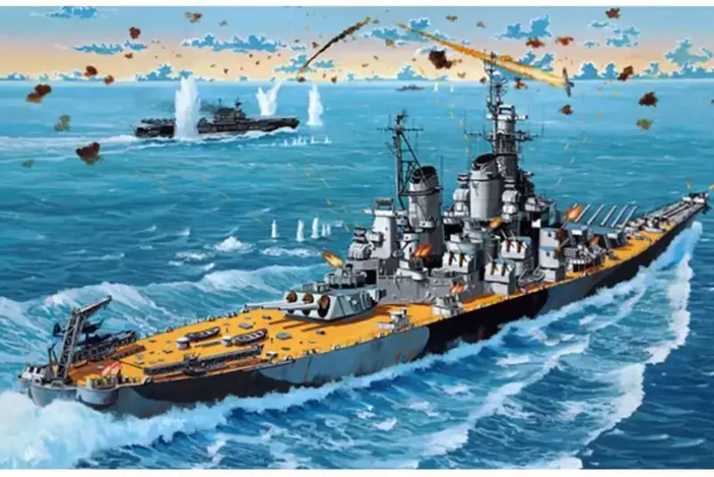 USS New Jersey 1:1200