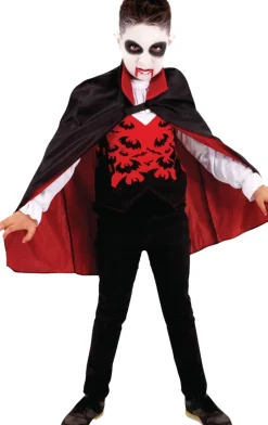 Vampyr kostume med kappe str. 3-4 år