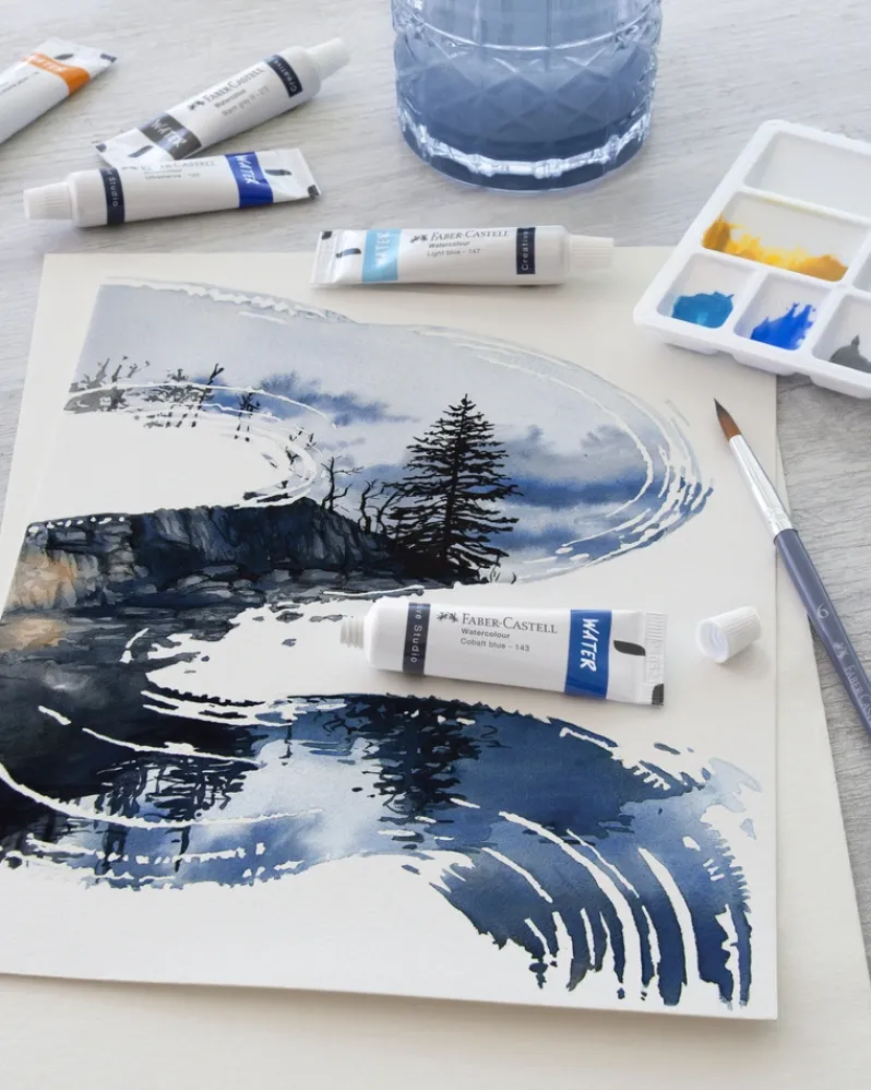 Vandfarver Faber-Castell startsæt 24 stk farver 9ml tube