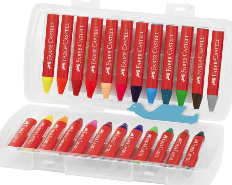 Vokskridt jumbo Faber-Castell 24 farver