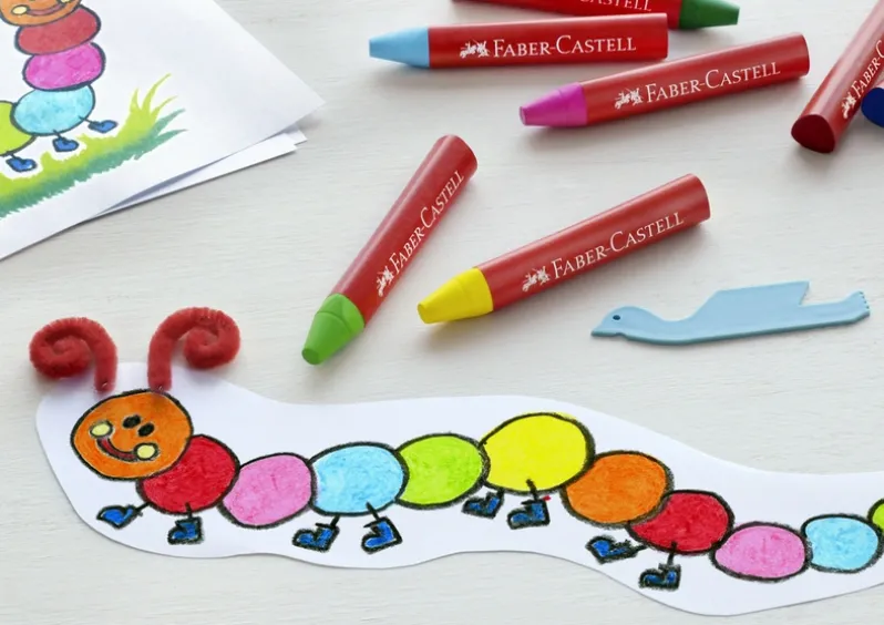 Vokskridt jumbo Faber-Castell 24 farver
