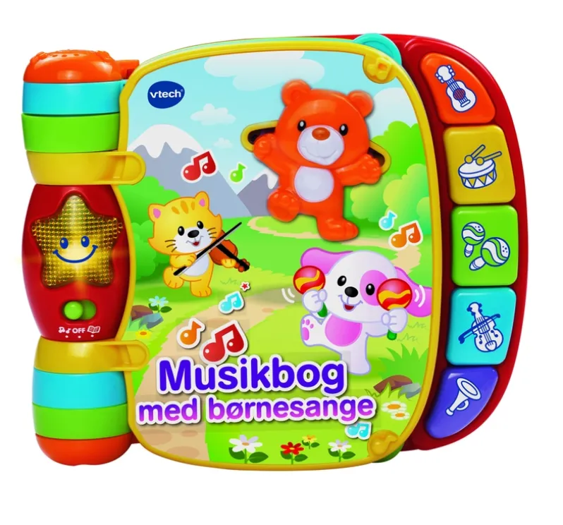 Vtech Baby musikbog med børnesange