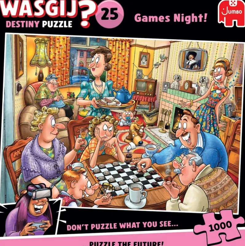 Wasgij Destiny 25 Games Night! 1000 brikker