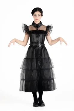 Wednesday Addams balkjole kostume str. 140 cm