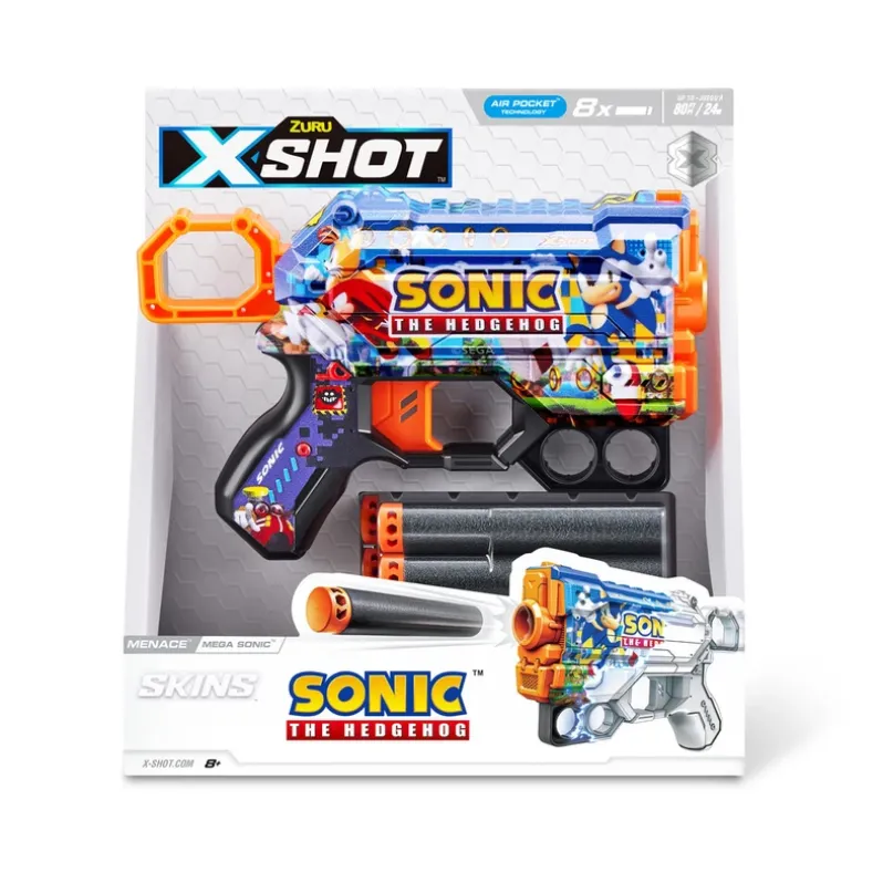 Xshot Skins Sonic Menace med 8 darts ass