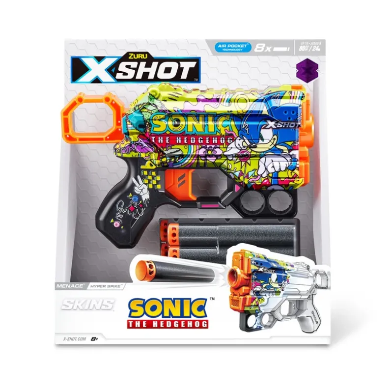 Xshot Skins Sonic Menace med 8 darts ass