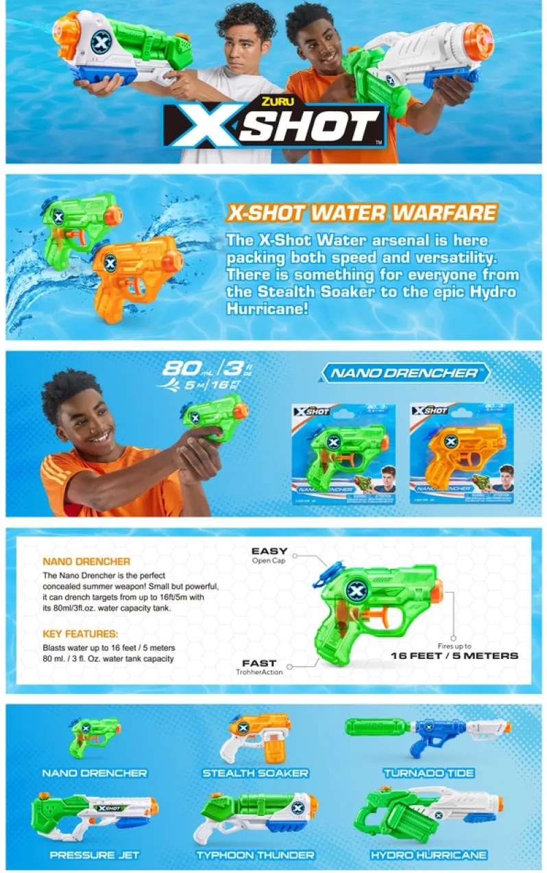 Xshot Water Blaster Nano Drencher ass
