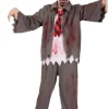 Zombie skoledreng-kostume str. 8-10 år